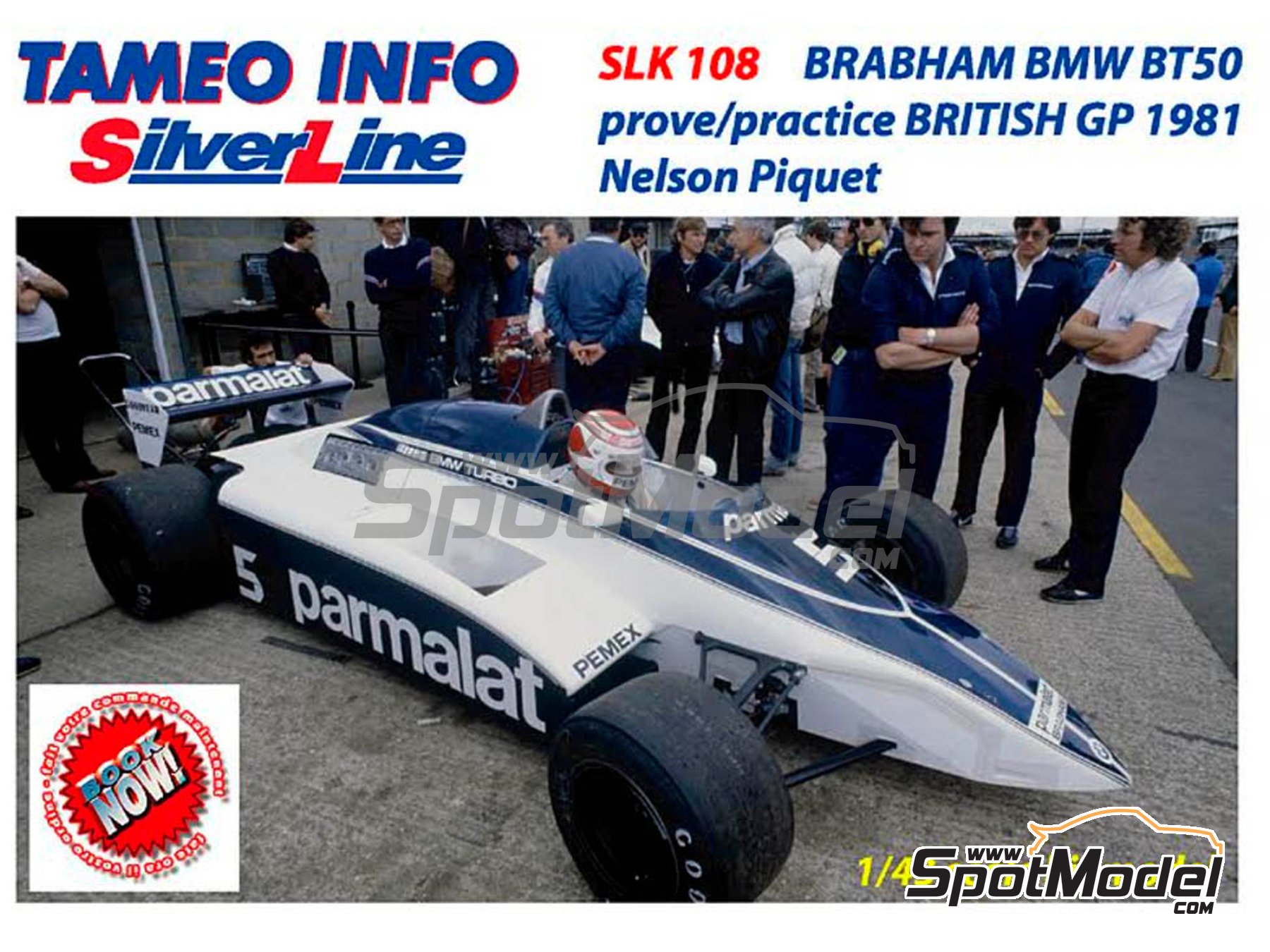 Tameo Kits SLK108: Car scale model kit 1/43 scale - Brabham BMW